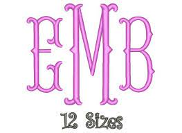 Check spelling or type a new query. Sale Fishtail Monogram Embroidery Font 12 Sizes Machine Bx Etsy