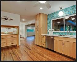 bamboo floor with maple cabinets