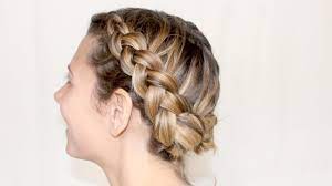 Coiffure Couronne De Tresses Collees Inversees Marion Blush Beauty Hair Fashion Beauty
