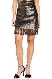 Maybe you would like to learn more about one of these? Sequin Fringe Skirt In Gold Bardot