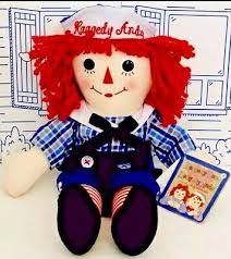 New Raggedy Andy Plush Classic 16'' Doll Rag Toy Handmade Aurora Ann Boy  Big NWT