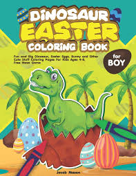 Create bold posters, signs, and announcements. Dinosaur Easter Coloring Book For Boys Fun And Big Dinosaur Easter Eggs Bunny And Other Cute Stuff Coloring Pages For Kids Ages 4 8 Free Maze Game Dinosaur Coloring Book For Kids Mason