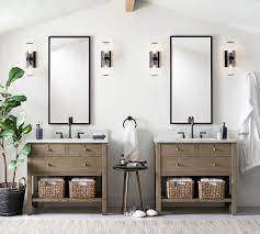 Elegant and simple bathroom sink vanity felix. Kensington Rectangular Slim Mirror Pottery Barn