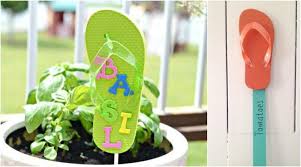 Bastelideen Sommer Kleinkinder Gartenschilder Flip Flops Bastelideen Sommerliche Bastelarbeiten Bastelarbeiten