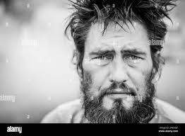 6:41 PM: Homeless man Kevin Christopher Highfield, 39, poses for a portrait 