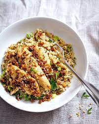 Garlic Lime Chicken Tenders And Quinoa Recipe Eatwell101