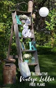 Diy Decorative Vintage Wood Ladder Her Tool Belt Ladder Decor Rustic Diy Vintage Ladder