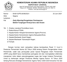 Alhamdulillah, menteri keuangan langsung memberikan respons yang sangat positif dengan menerbitkan surat no: Surat Resmi Edaran Pengelolaan Pembayaran Selisih Tunjangan Kinerja Guru Dan Dosen Gurune Fatur