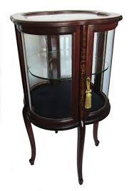 Solid teak wood w/ 2 glass doors, corner display cabinet, wooden curio. China Curio Cabinets Archives Wooden Nickel Antiques