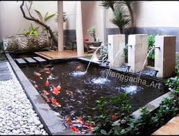 Jangan ragu karena lahan sempit. Taman Minimalis Dengan Kolam Di Lahan Sempit