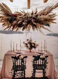 12 14 Fluff Piece Natural Pampas Grass Pampas Bundle Rustic Wedding Decor Ivory Pampas Natural Pampas 2 5ft Long Pampas Grass Wedding Sweetheart Table Wedding Wedding Table