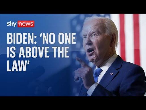 Trump verdict: 'No one is above the law' says Biden camp - YouTube