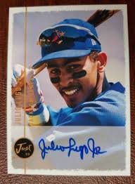 JULIO LUGO JR. 1999 JUST MINORS SIGNED ON CARD ROOKIE AUTO
