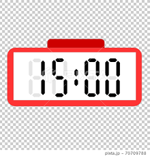 Beautiful customizable clock with plugins. Digital Alarm Clock Pointing At 15 00 Stock Illustration 70709788 Pixta