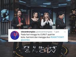 Tebak gambar, game asli buatan developer indonesia ini merupakan game yang membutuhkan imajinasi kuat agar bisa menghadapi setiap. Rangkuman 10 Tebak Tebakan Receh Sawityowit Dari Punggawa Tonight Show Kocak Nggak Ketulungan