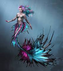 Coral Cyber Sirens Project By Skyrawathi On Deviantart Mermaid Artwork Mermaid Drawings Fantasy Mermaids