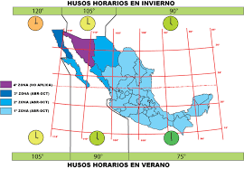México se rige por 4 husos horarios: Nuevo Huso Horario En Mexico Como Se Dividen Calendariolaboral Com Mx