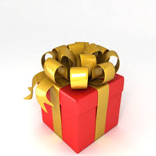 3d Model Present Xmas Christmas Gift Box Package Birthday Warping Cartoon Ribbons Bows Knot Holiday 3d Model Golden 3d Model Presents Gifts
