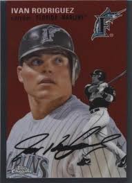 2023 Topps Chrome Platinum Anniversary 54CV-40 Ivan Rodriguez City  Variation SSP