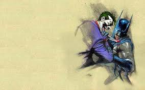 Hd Wallpaper Batman Joker Drawing Hd Batman And Joker Illustration Cartoon Comic Wallpaper Flare