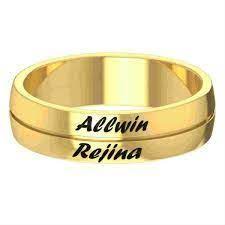 Wedding Ring Name Writing Couple Rings Gold Couple Ring Design Wedding Ring With Name