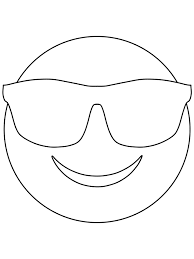 Download and print these sunglasses coloring pages for free. Emoji Coloring Pages Sunglasses Printable 2021 2250 Coloring4free Coloring4free Com