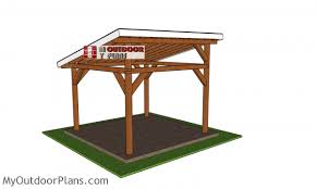 The roof pitch is 6:12. 12 12 Lean To Pavilion Free Diy Plans Myoutdoorplans Free Woodworking Plans And Projects Diy Shed Wooden Playhouse Pergola Bbq