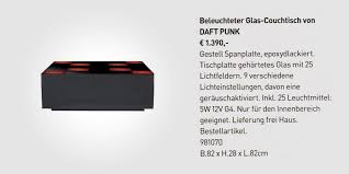 But all good things must come to an end, and habitat stopped making the daft punk coffee table. Habitat Daft Punk Coffee Table Technical Data Unhyped
