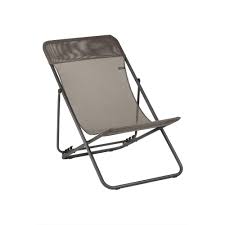 Lafuma Furniture Maxi Transat Graphite Steel Folding French Style Lawn Chair 2 Pack Lfm2502 8717 The Home Depot