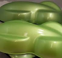 Custom Paint with Electric Green Pearl Mica Pigment ...