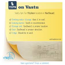 Vastu Tips For Kitchen Located In Northeast Tips Good Directions Water Storage