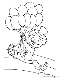 Clown With Balloons Coloring Page Coloring Pages Carnival Theme Crafts Coloring Pages For Kids