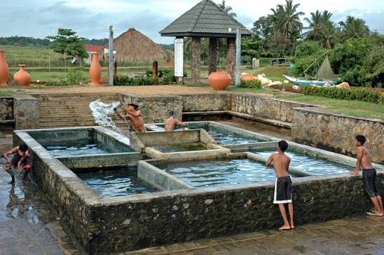 Mahapelessa Madunagala hot springs natural geothermal pool jungle scrub forest Hambantota Sri Lanka