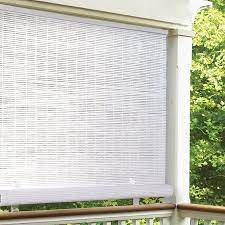 Radiance Blinds 3320156 5 X 6 Cordless 1 4 Pvc Roll Up Outdoor Sun Shade White Walmart Com Patio Blinds Porch Shades Outdoor Blinds