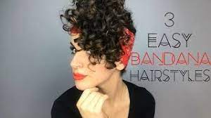 Curly gray hairstyles curly hairstyles on short hair curly hairstyles step by … 3 Easy Bandana Hairstyles Youtube