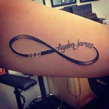 Infinity Baby Name Tattoo Tattoos For Kids Baby Name Tattoos Tattoos With Kids Names