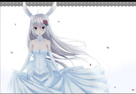 Beautiful Bunny Bride, pretty, anime, wedding dress, bride, bunny girl,  petals, HD wallpaper | Peakpx