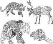 Vous avez à disposition un dessin du coloriage mandala animaux et dessin à imprimer avec des couleurs pour aider à choisir les crayons et feutres pour colorier et dessiner. Coloriage Adulte Animaux Dessin Adulte Animaux Sur Coloriage Info