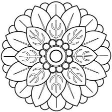 Mandalas Para Colorear Faciles