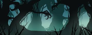 More images for spooky forest background drawing » Illustration Haunted Forest Forest Drawing Forest Illustration