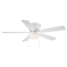 Hampton Bay Hugger 52 In White Ceiling Fan Al383 Wh At The Home Depot Patio White Ceiling Fan Ceiling Fan Hugger Ceiling Fan