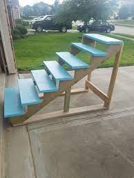 Diy Above Ground Pool Stairs Above Ground Pool Landscaping Backyard Pool Landscaping Above Ground Pool Stairs