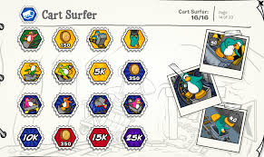 Cart surfer was a club penguin minigame that could be played in the mine. News Page 97 Club Penguin Mountains