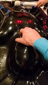 Helpless Guy Suffocated and vibed in Latex Vacbed 5 - ThisVid.com