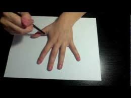 How to draw in 3d. Draw A 3d Hand Optical Illusion Talendeos Com