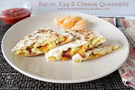 Bacon Egg Cheese Quesadillas Recipes Breakfast Recipes Breakfast