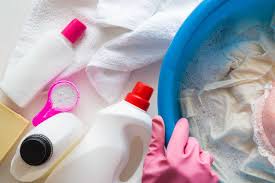 Bleach doesn't stain, it removes color and damages fabric. How To Bleach Clothes Remove Stains With Bleach Cleanipedia