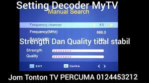 Kali ini kami mencoba mencari salah satu siaran tv dengan menggunakan receiver tanaka t21 series. Mytv Manual Program Search Youtube