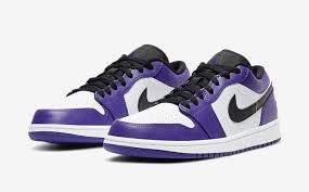 Nike Air Jordan 1 Low White Black Court Purple Nikeair Jordan 1 Low Court Purpleが2020年近日発売予定 In 2020 Air Jordans Jordan 1 Sneakers
