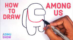 How To Draw Among Us Game Character Youtube Game Character Pictures To Draw Draw